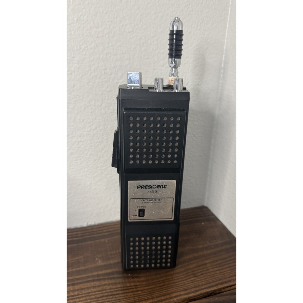 President AX55 Handheld Transceiver 6 Channel CB Radio Stranger Things Prop